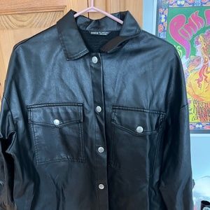 Faux Leather Jacket